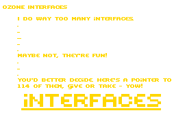 ALL of the Interfaces.